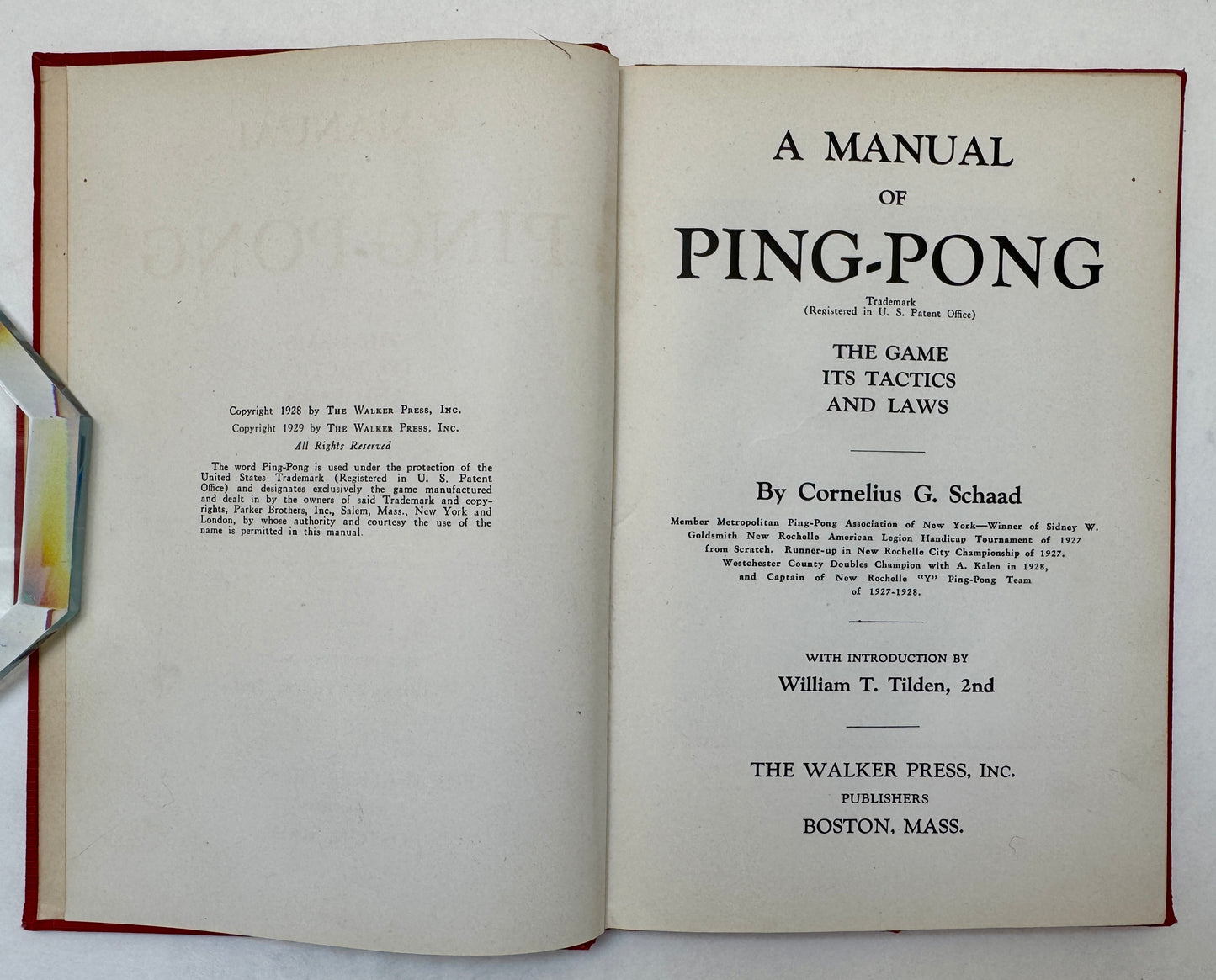A Manual of Ping-Pong ... the Game, Its Tactics and Laws