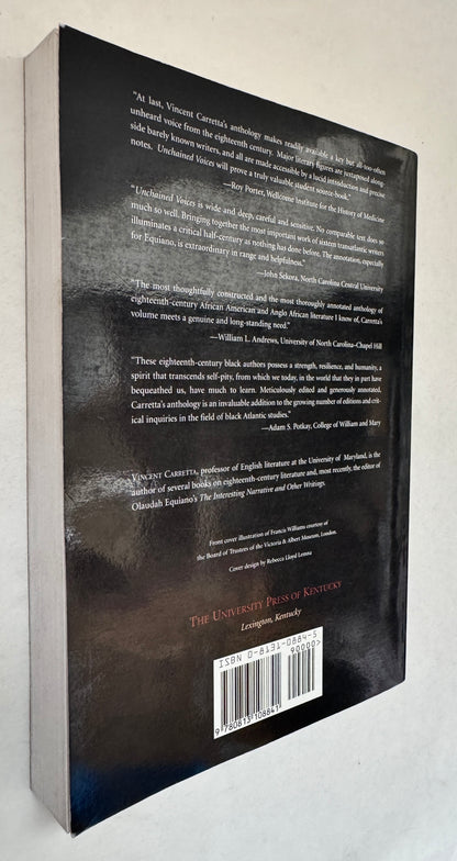 Unchained Voices: an Anthology of Black Authors in the English-Speaking World of the Eighteenth Century