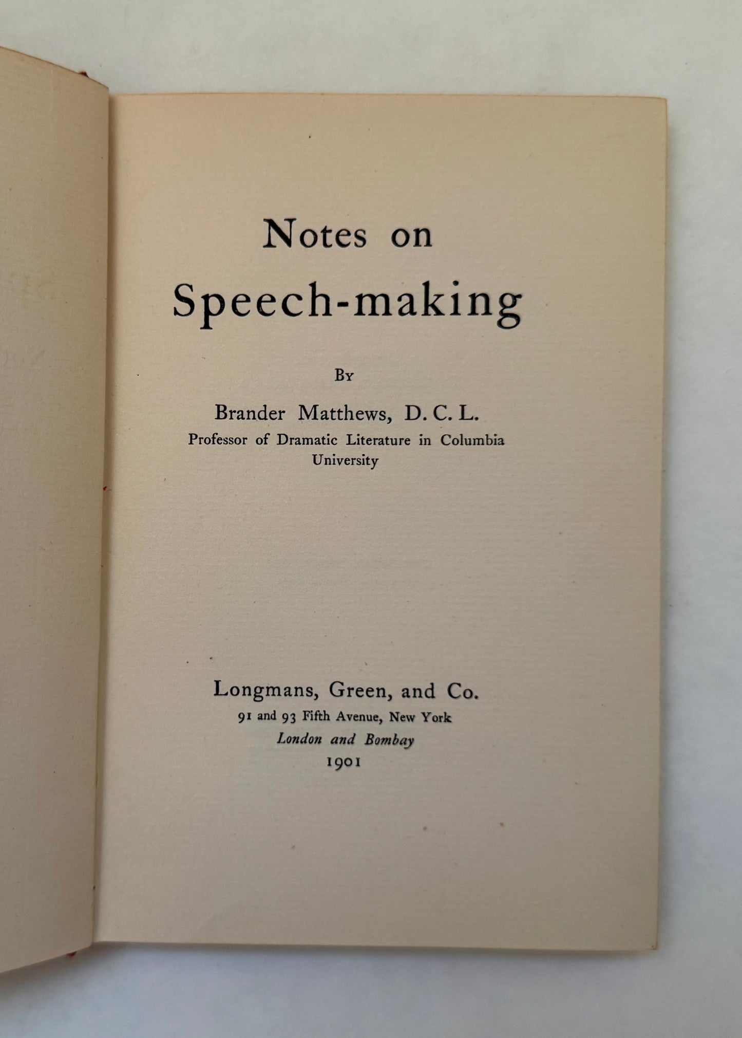 Notes on Speech-Making