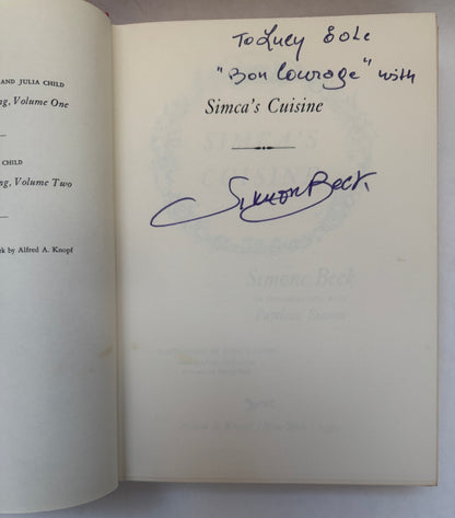 Simca's Cuisine [Signed & Inscribed by Author]