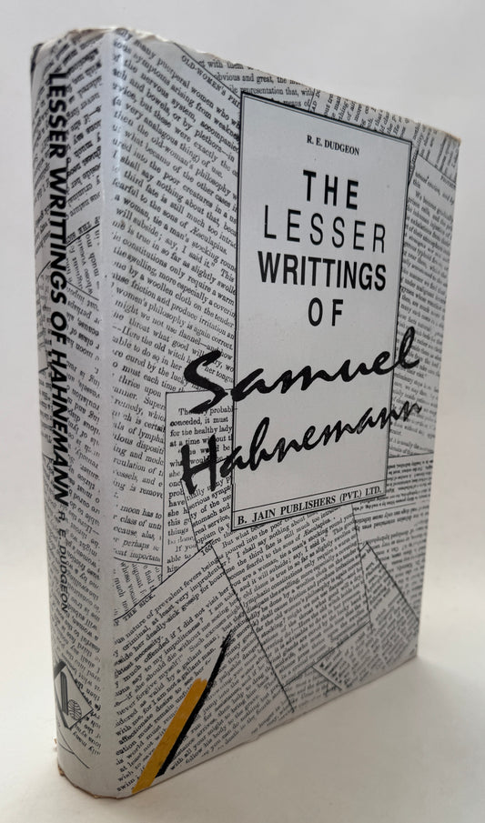 The Lesser Writings of Samuel Hahnemann