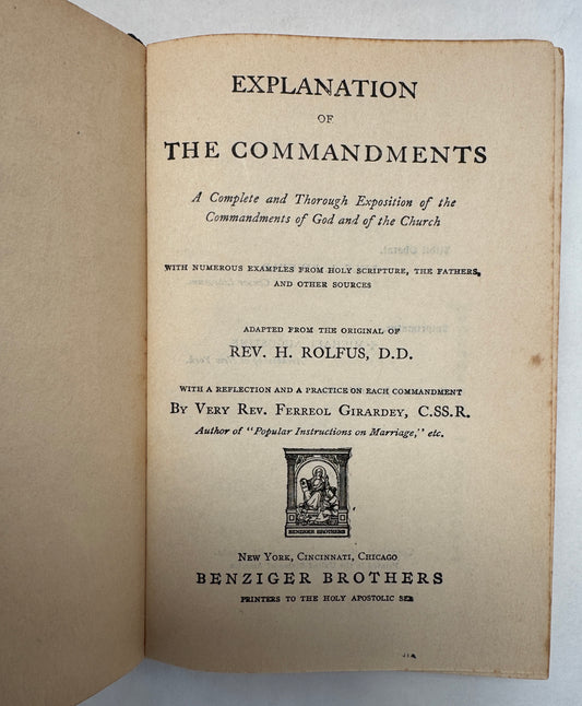 Explanation of the Commandments