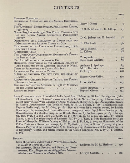 The Journal of Egyptian Archaeology; Volume 66; 1980