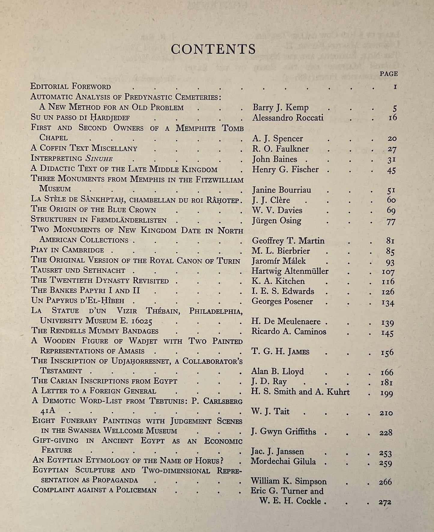 The Journal of Egyptian Archaeology; Vol. 55; 1969