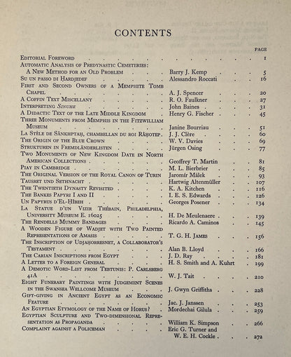 The Journal of Egyptian Archaeology; Vol. 55; 1969