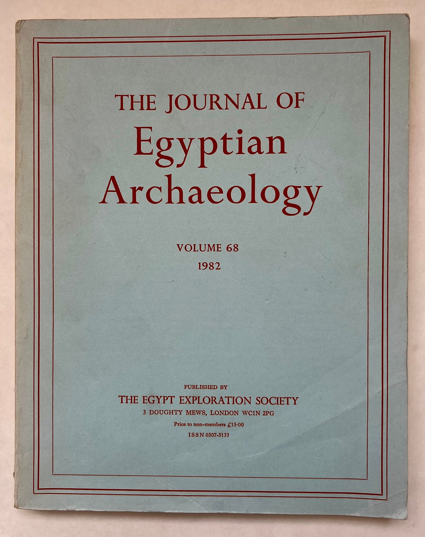 The Journal of Egyptian Archaeology; Vol. 55; 1969