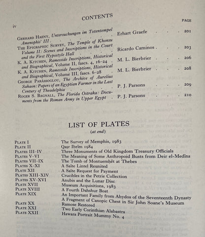 The Journal of Egyptian Archaeology; Vol 71; 1985