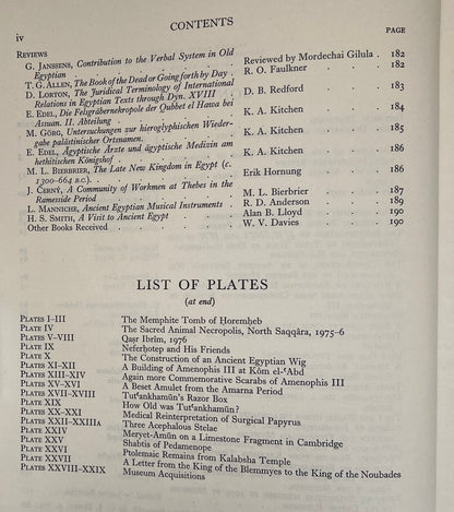 The Journal of Egyptian Archaeology; Vol 63; 1977