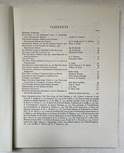 The Journal of Egyptian Archaeology; Vol 64; 1978