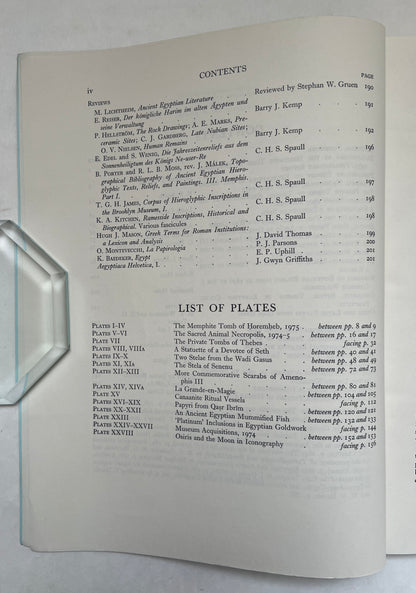 The Journal of Egyptian Archaeology; Vol 62; 1976