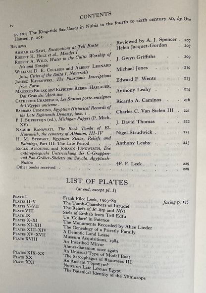 The Journal of Egyptian Archaeology; Vol 72; 1986