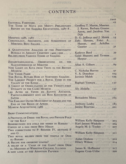 The Journal of Egyptian Archaeology; Vol 74; 1981