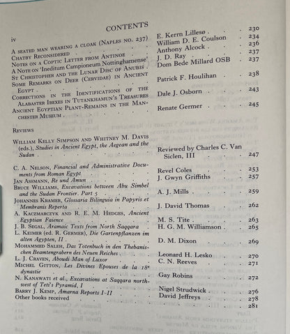 The Journal of Egyptian Archaeology; Vol 73; 1987