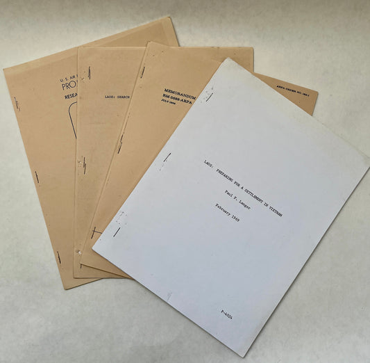 [Set of 4 Booklets] 1967-1971 Rand Corporation Reports on Vietnam/Laos