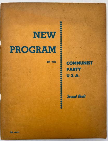 New Program of the Communist Party USA, Second Draft