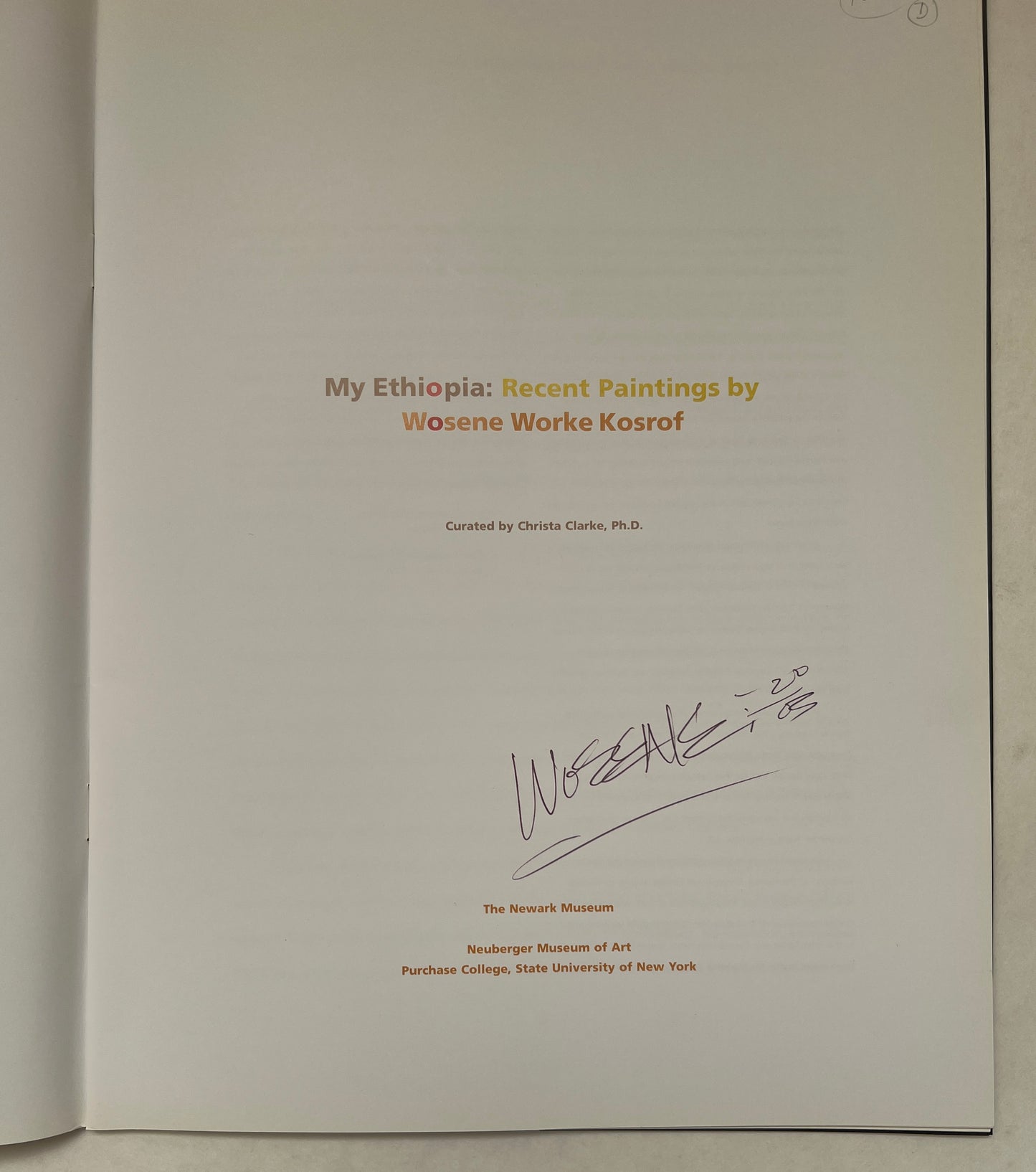 My Ethiopia: Recent Paintings [Signed & Inscribed]