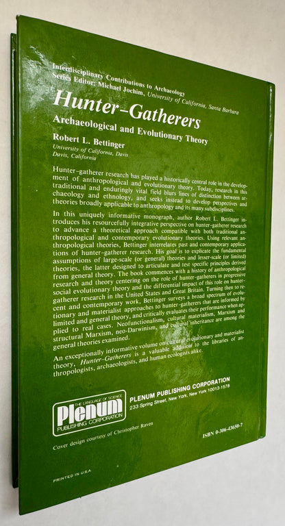 Hunter-Gatherers: Archaeological and Evolutionary Theory