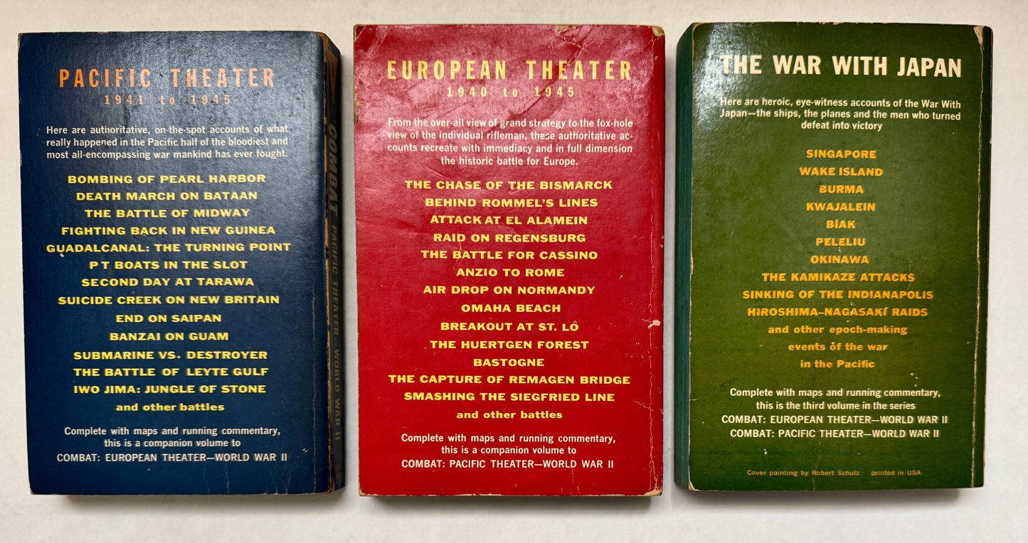 Combat: Pacific Theater, World War II; Combat: European Theater World War II; Combat: The War with Japan