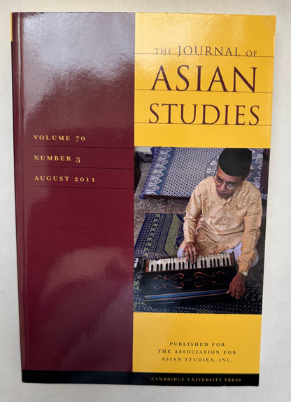 Journal of Asian Studies; Volume 70, Number 3