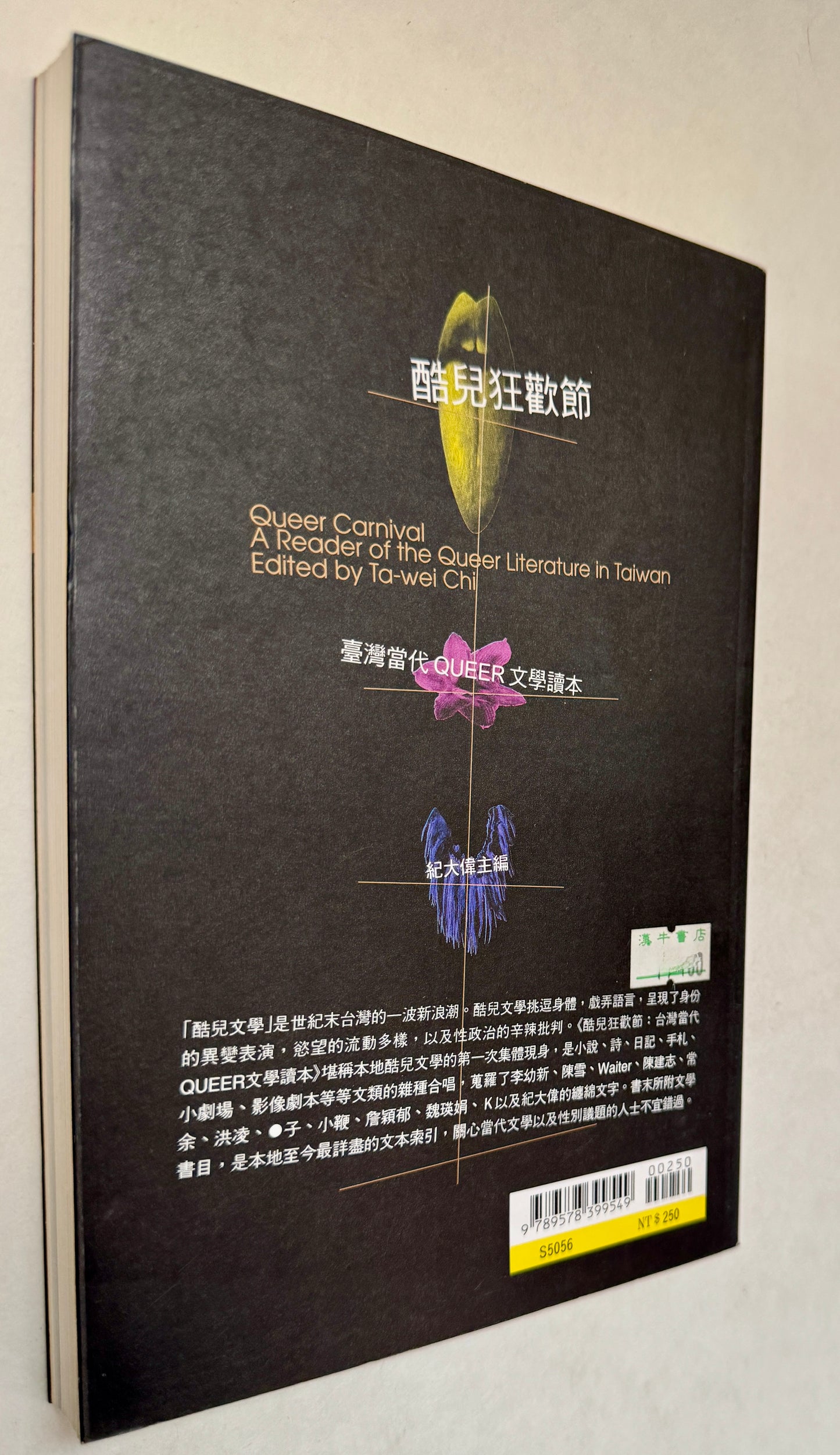 酷兒狂歡節 = Queer Carnival: 臺灣當代Queer文學讀本: A Reader of the Queer Literature in Taiwan / Ku Er Kuang Huan Jie = Queer Carnival: Tai Wan Dang Daiqueer Wen Xue Du Ben: A Reader of the Queer Literature in Taiwan