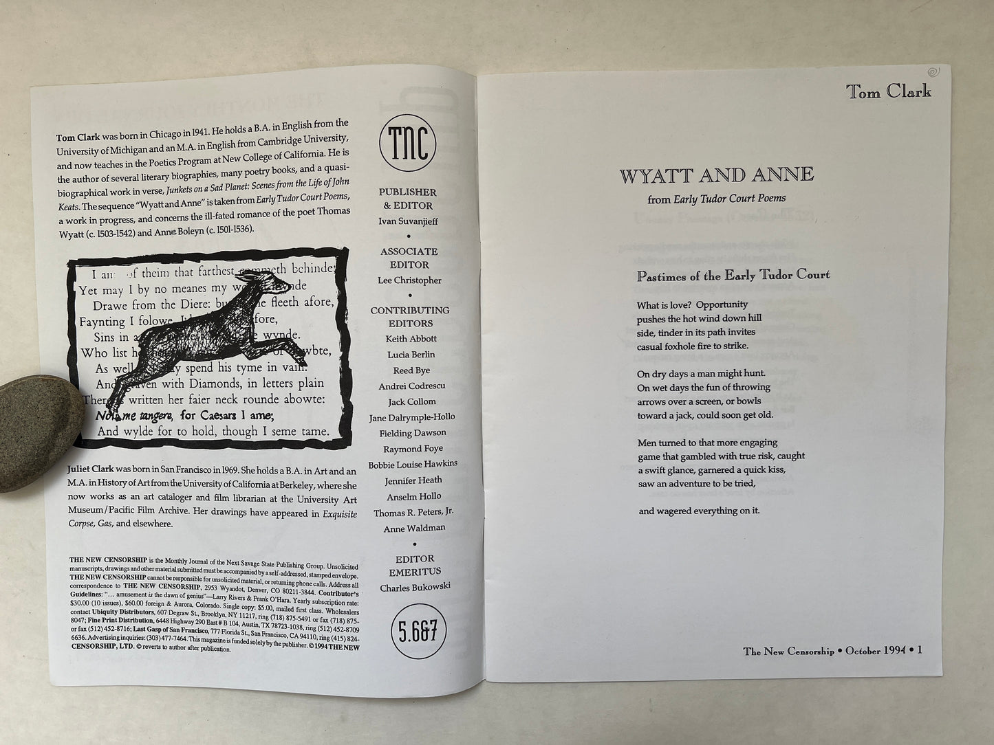 The New Censorship : Vol. 5, No. 6 & 7 [Signed by Author]