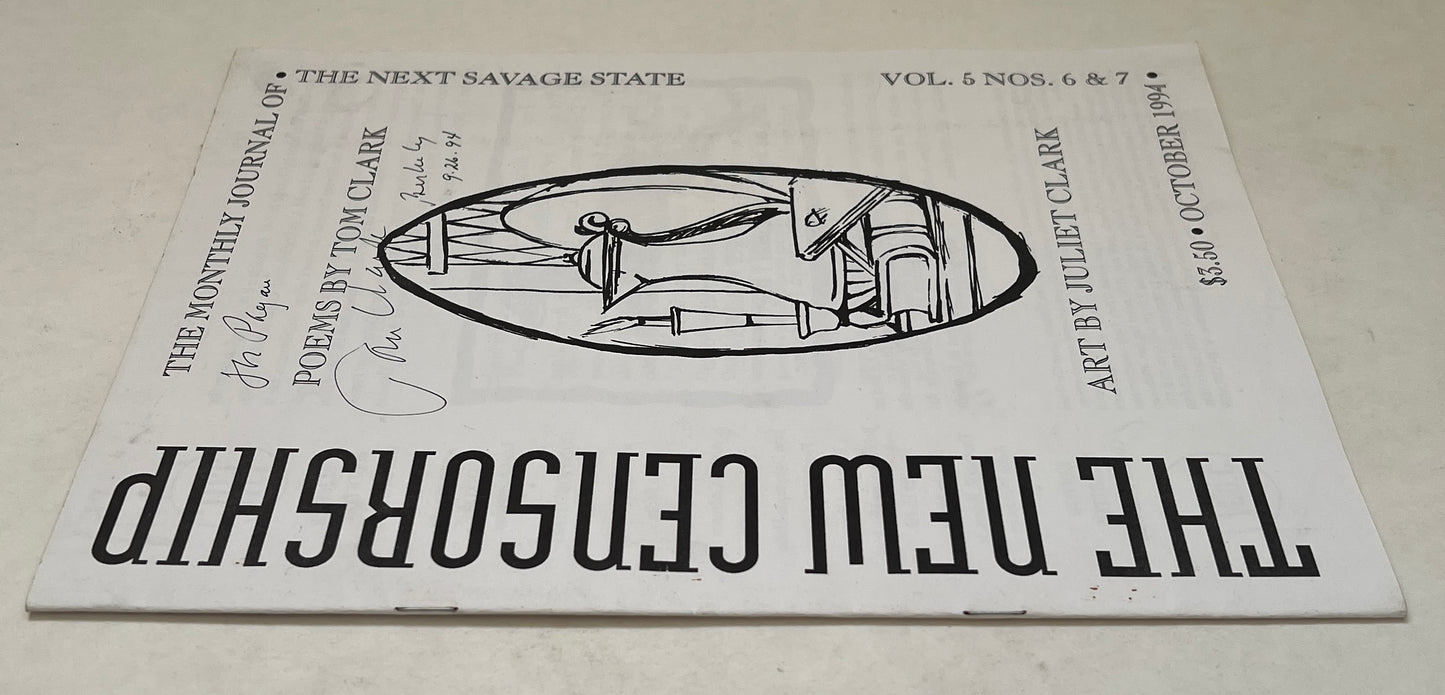 The New Censorship : Vol. 5, No. 6 & 7 [Signed by Author]