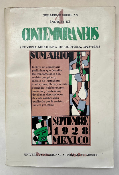 Indices de Contemporáneos: Revista Mexicana de Cultura (1928-1931)