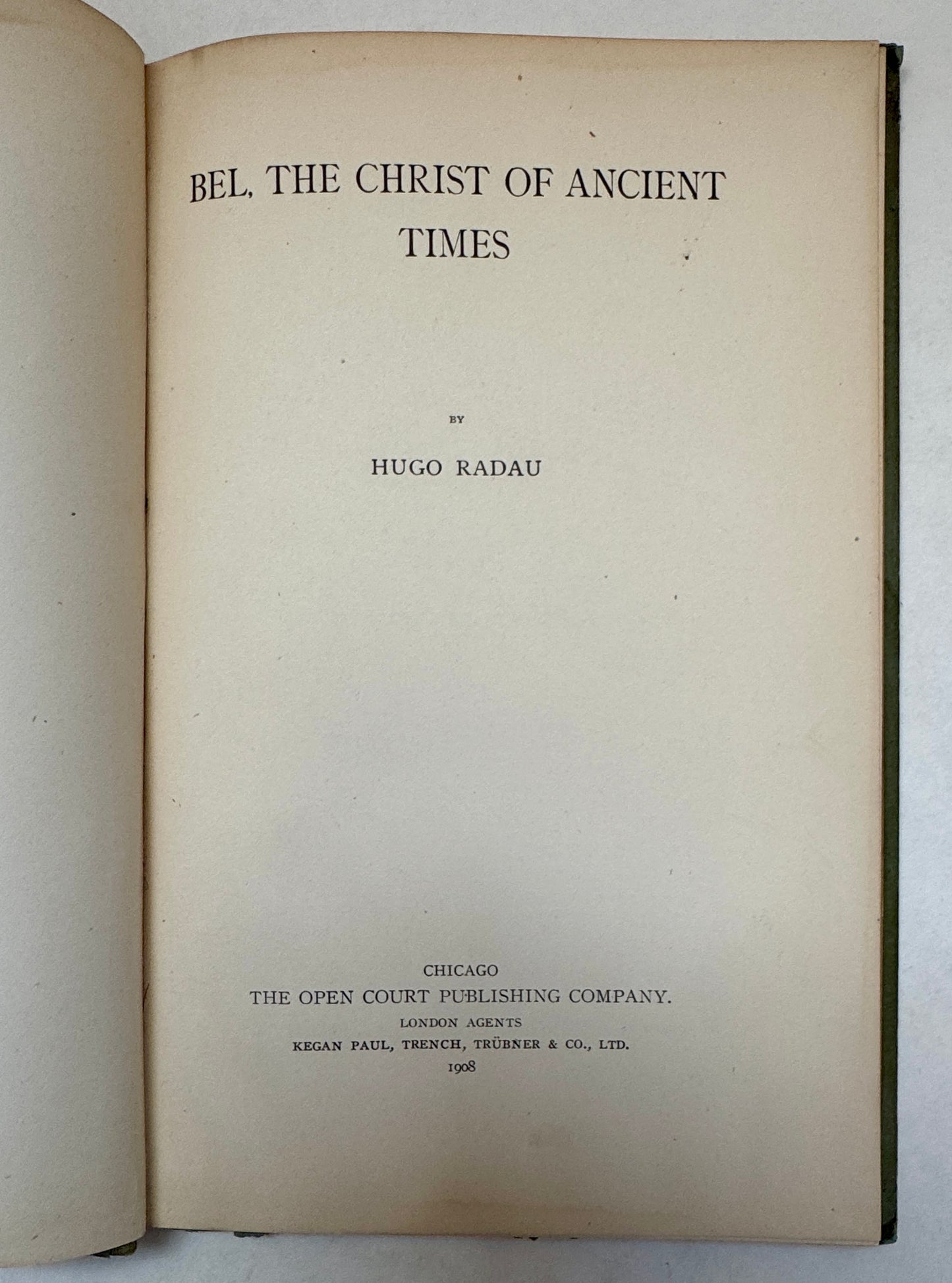 Bel, the Christ of Ancient Times