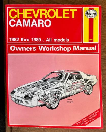 Chevrolet Camaro Owners Workshop Manual