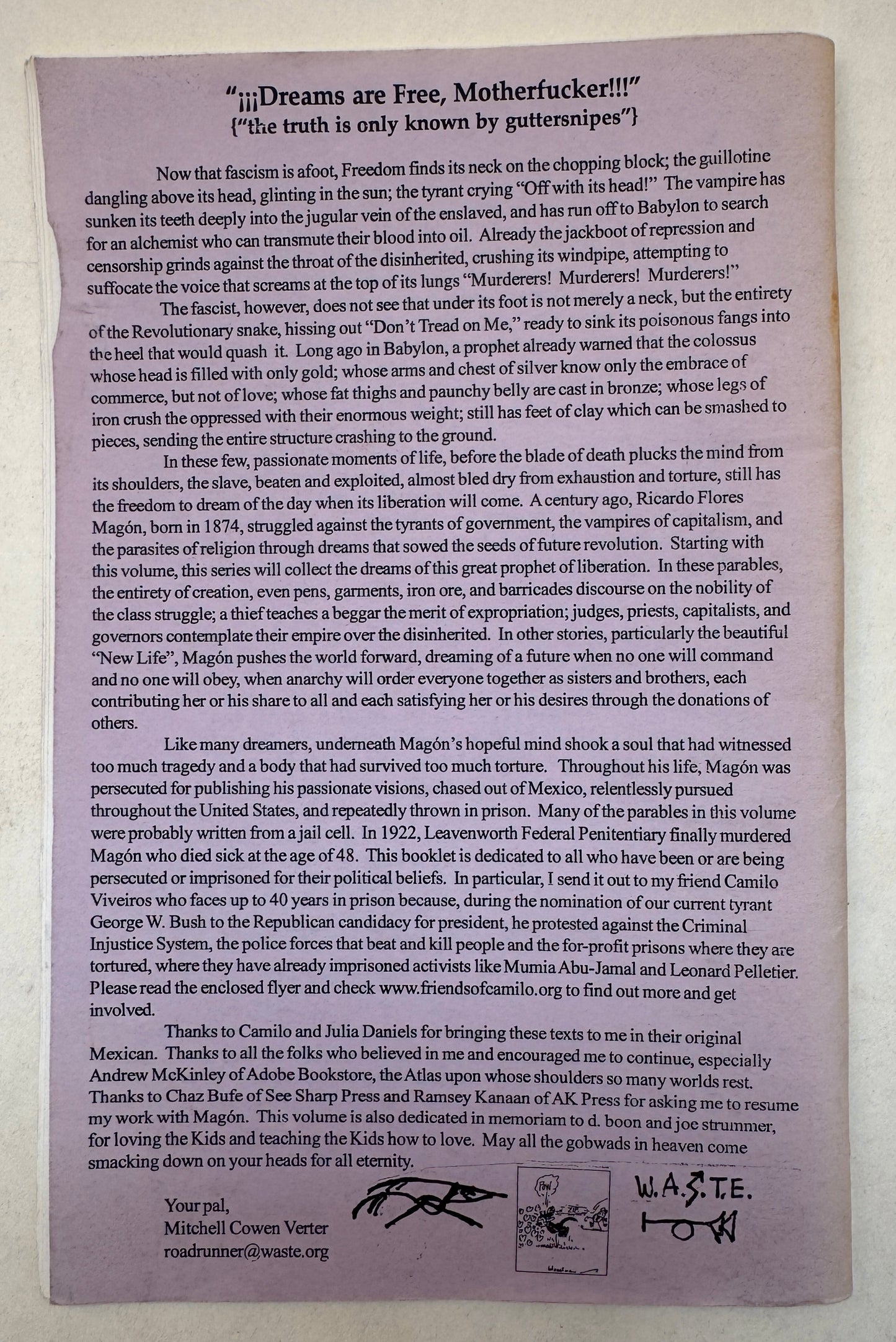 El Libro Libre: Dreams of Freedom Vol. One