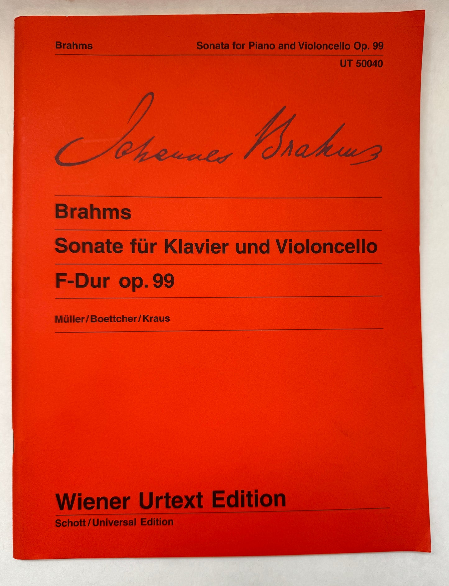 Sonate Für Klavier und Violoncello, F-Dur Op. 99