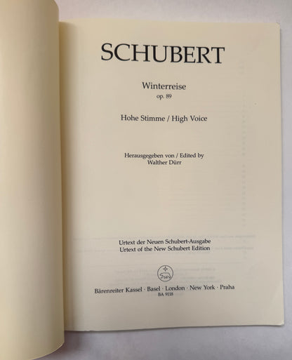 Winterreise Op. 89