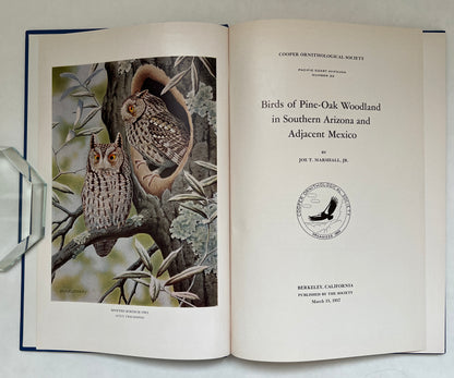 Birds of Pine-Oak Woodland in Southern Arizona and Adjacent Mexico