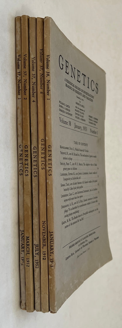 Genetics: A Periodical Record of Investigations Bearing on Heredity and Variation