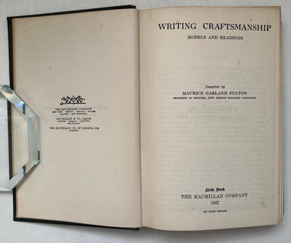 Writing Craftsmanship