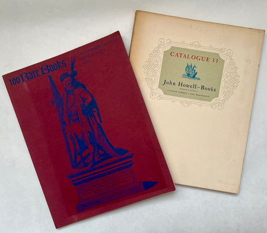 100 Rare Books: Autograph Letters, Manuscripts, Maps; [together with] Catalogue 33
