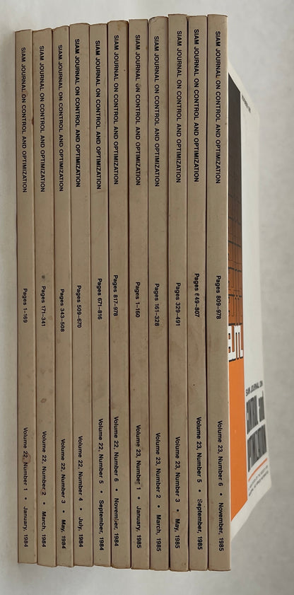 Siam Journal on Control and Optimization