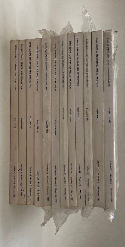 Siam Journal on Control and Optimization