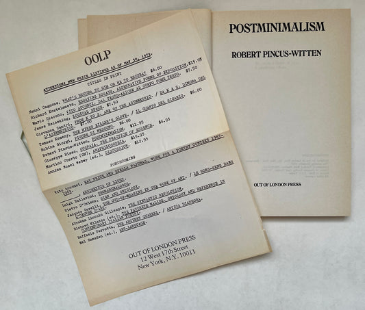Postminimalism into Maximalism: American Art, 1966-1986