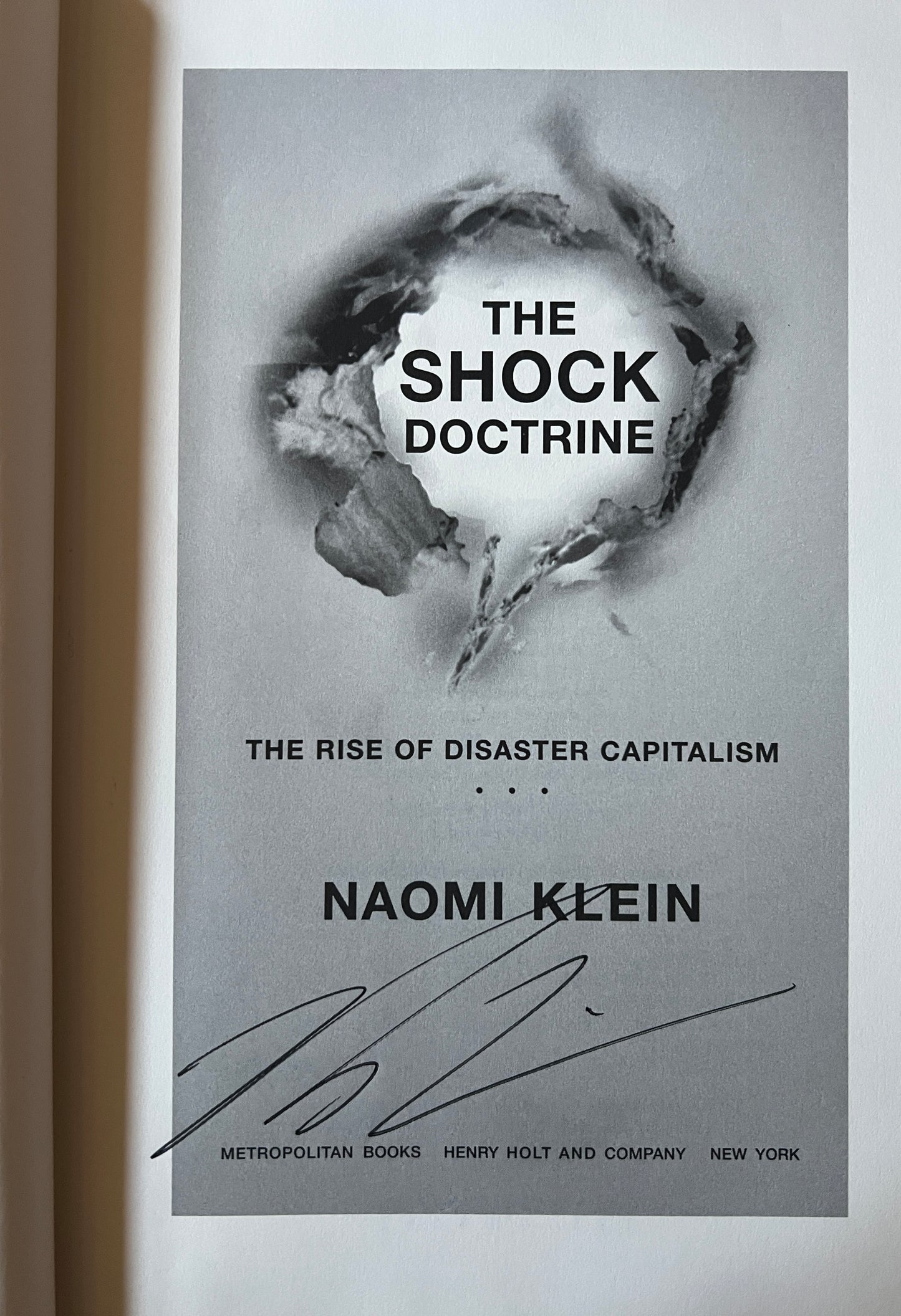 The Shock Doctrine [Signed]