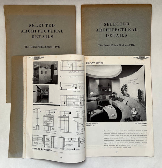 Selected Architectural Details : Pencil Points Series 1944-1946 [Set of 3]