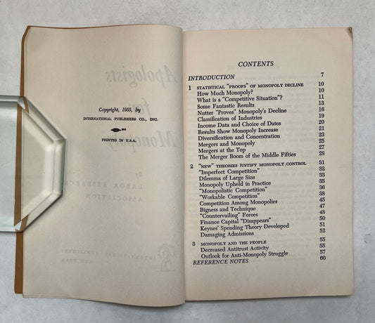 Apologists for Monopoly