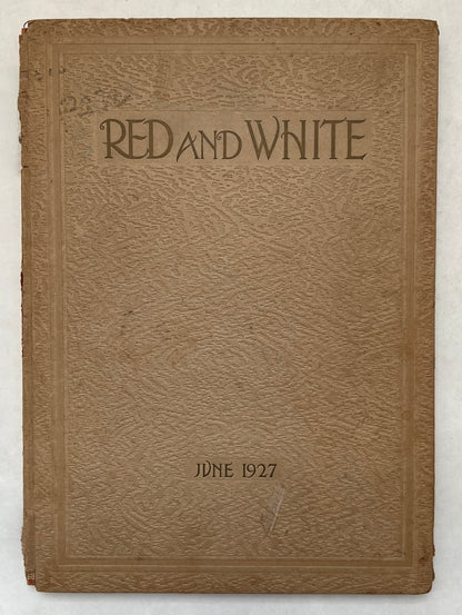 Red & White 1927 Lowell High School Yearbook