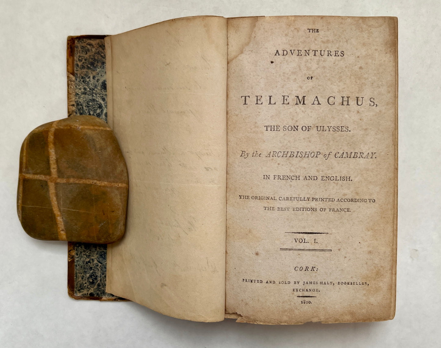 The Adventures of Telemachus, The Son of Ulysses, by the Archbishop of Cambray; in French and English.Tthe Original Carefully Printed According to the Best Editions of France; Discours Sur la Poesie Epique et Sue L'excellence de Telemaque. A Discourse on