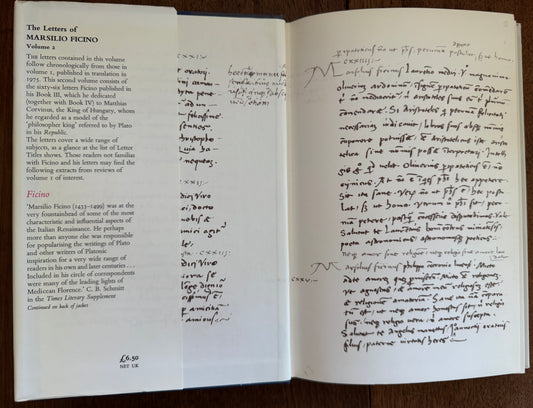 The Letters of Marsilio Ficino