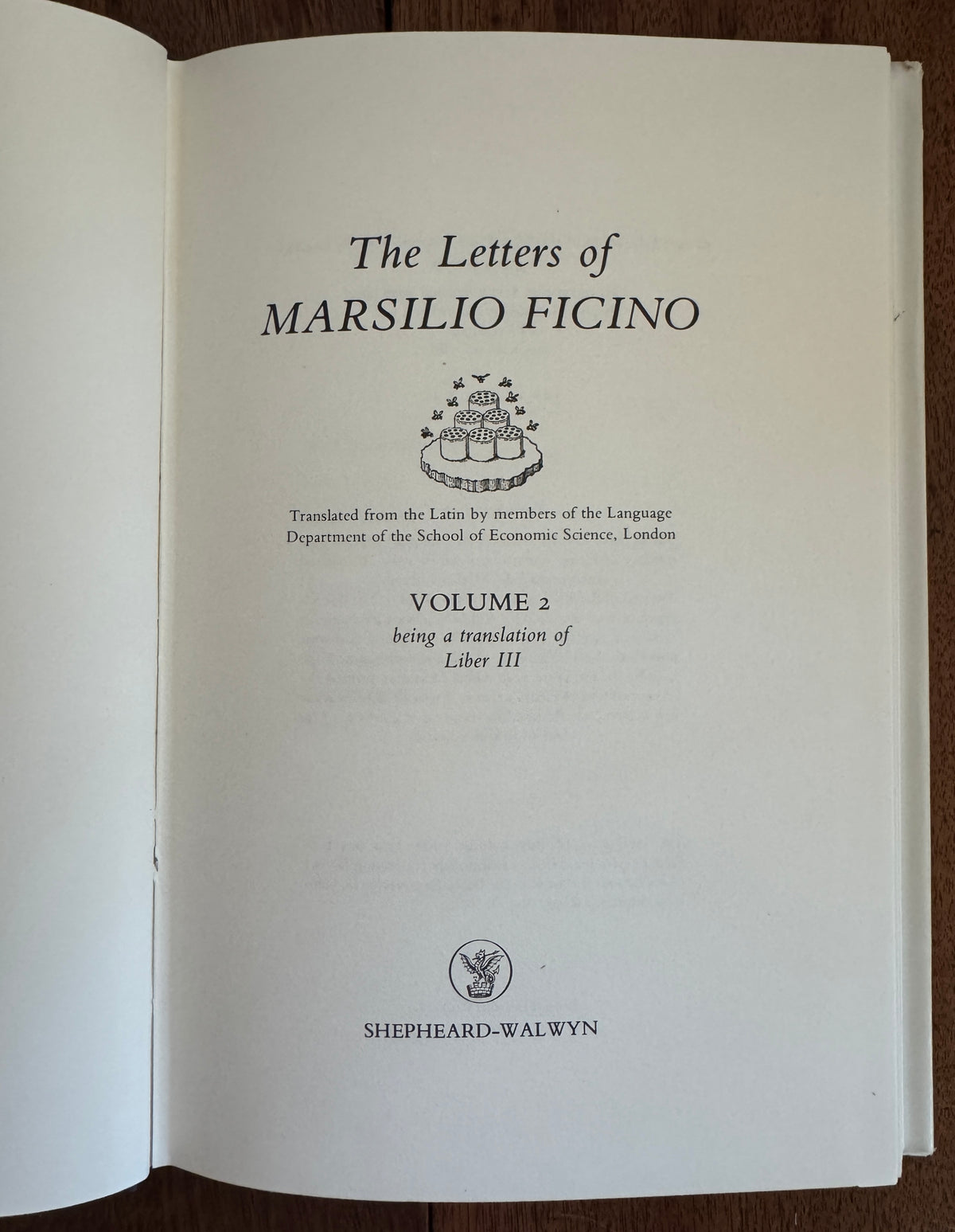 The Letters of Marsilio Ficino