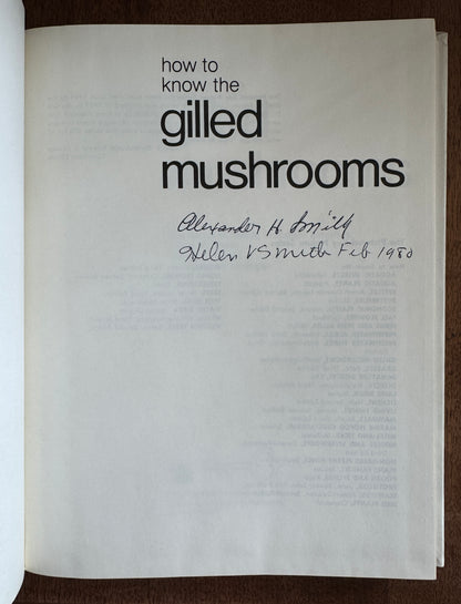 How to Know the Gilled Mushrooms [Signed]