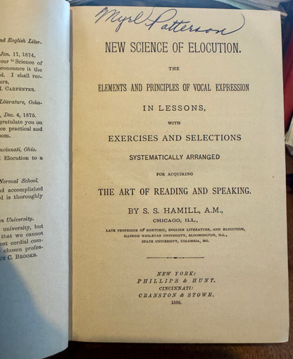 New Science of Elocution: The Elements and Principles of Vocal Expression in Lessons, with Exercises and Selections Systematically Arranged for Acquiring the Art of Reading and Speaking