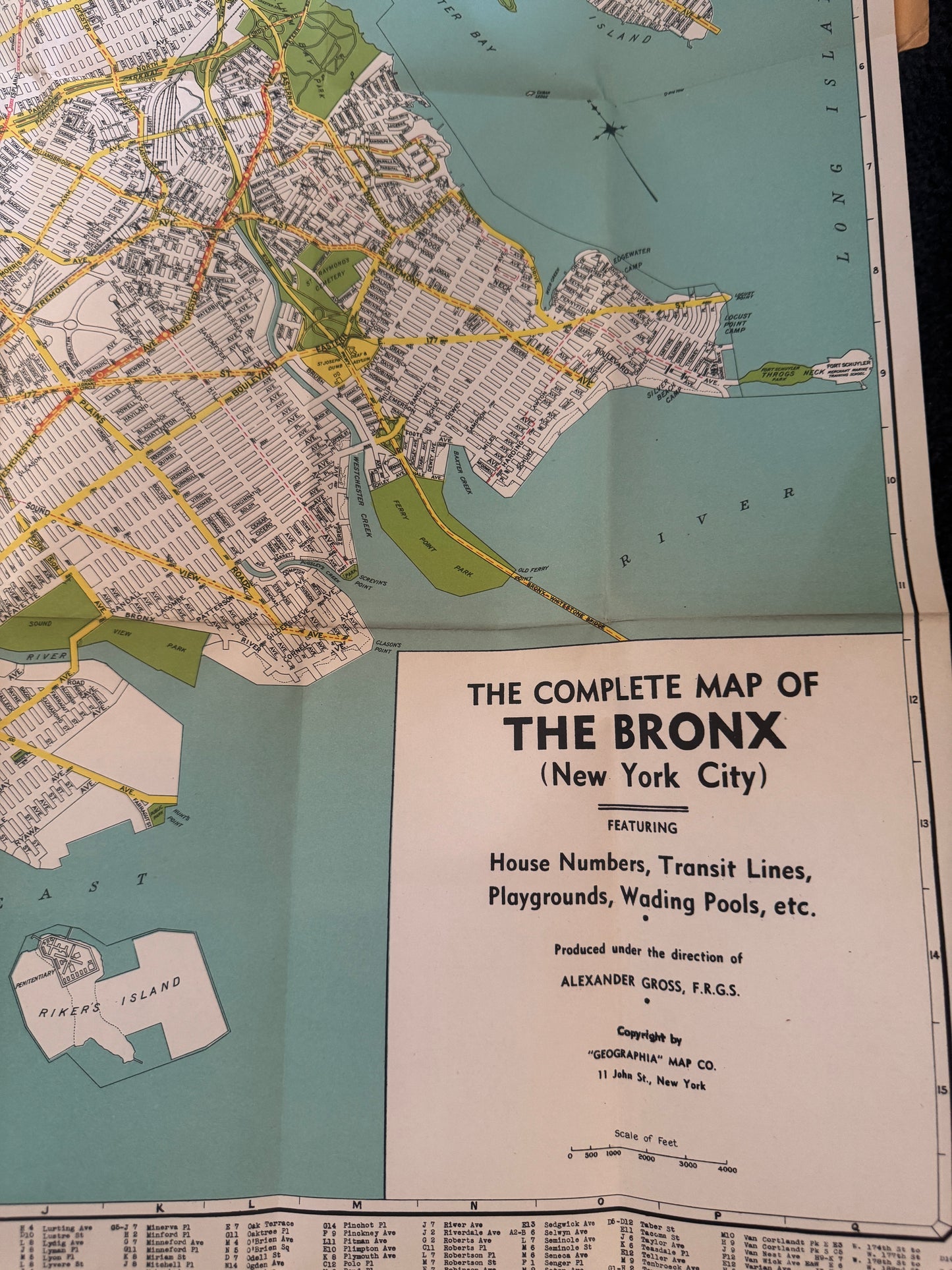 Street Map of Bronx