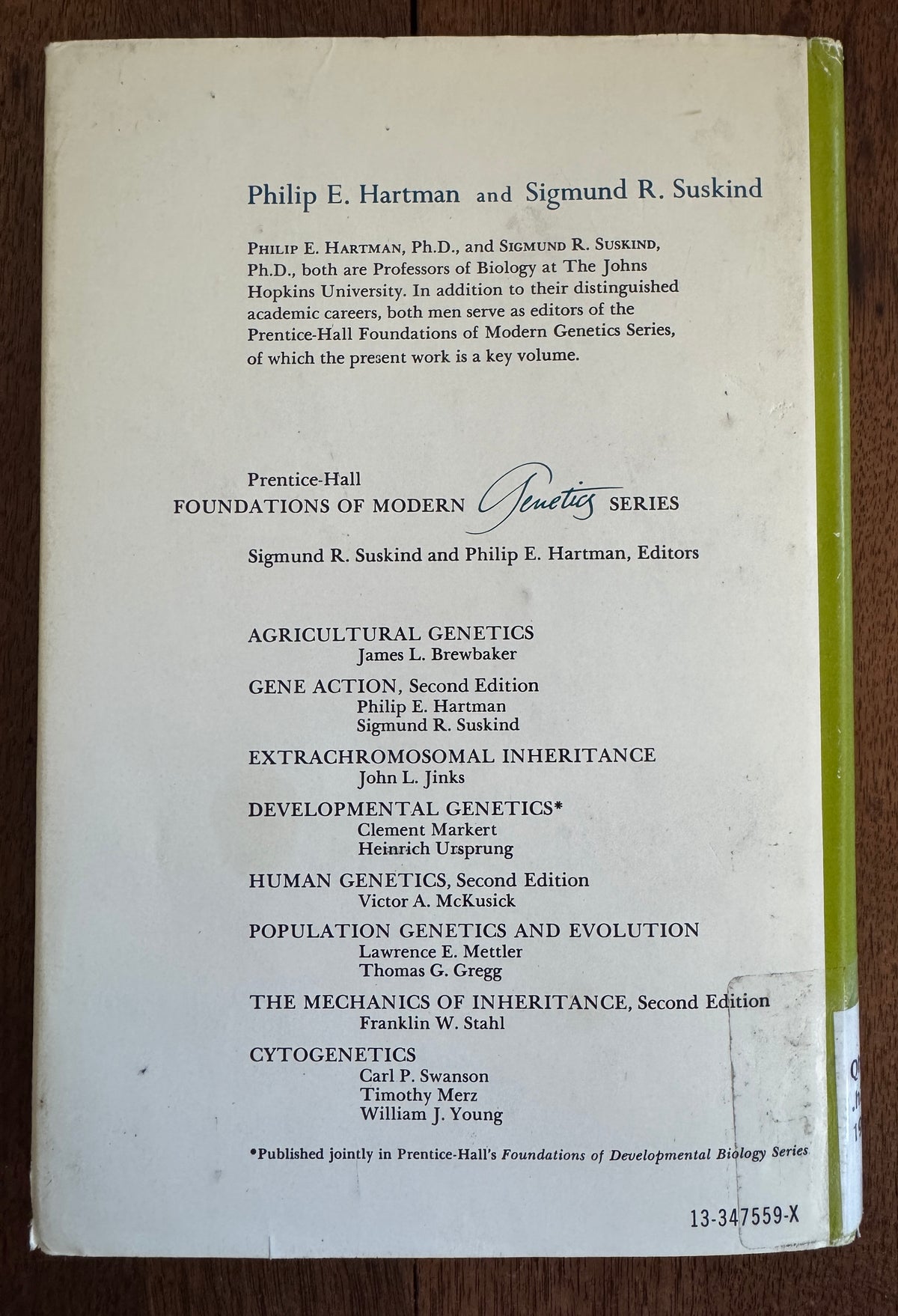 Gene Action [By] Philip E. Hartman [And] Sigmund R. Suskind